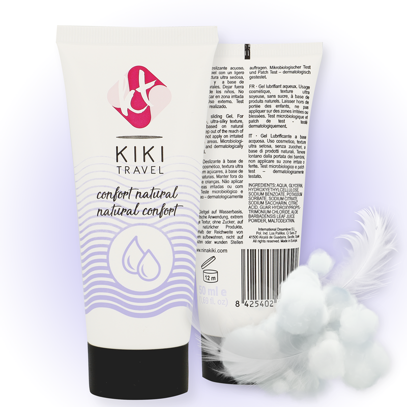 Comprar KIKÍ Travel Gel Deslizante Natural Confort 50 Ml – Lubricante A Base De Agua Con Sensación Sedosa-Noxtic