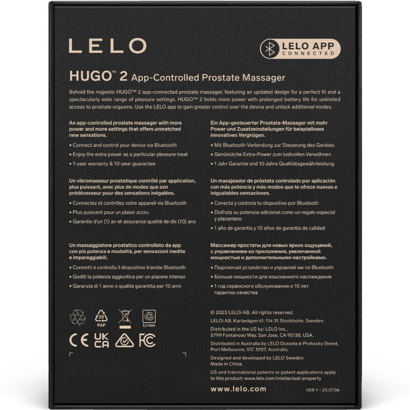 Comprar LELO Hugo 2 Masajeador De Próstata Verde – Masajeador Con Control Remoto Y Diseño Ergonómico-Noxtic