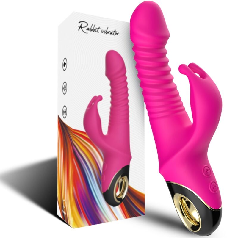 Comprar ARMONY Zing Dildo Vibrador Rabbit Fucsia – Vibrador Recargable Con Diseño Ergonómico Para Placer Inigualable-Noxtic