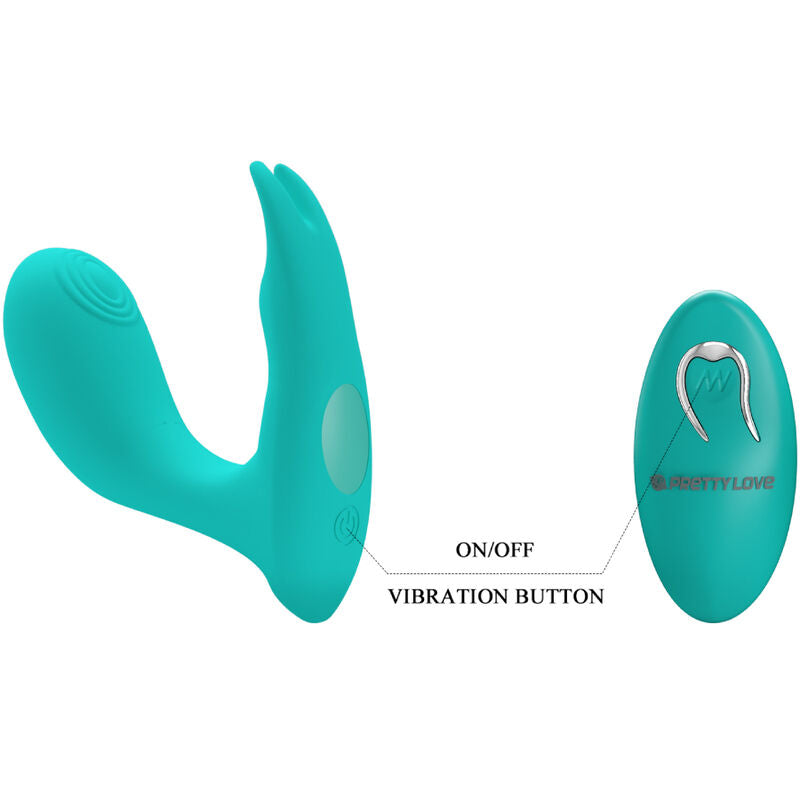 Comprar Pretty Love Idabelle Control Remoto Azul – Masajeador Portátil Con Vibración Y Pulsación Ajustable-Noxtic