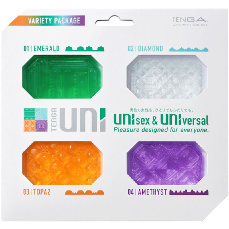 Comprar TENGA Uni Variety Masturbador Dedal Pack 4 Uds – Experiencias Únicas Para Estimulación Sensorial Diversificada-Noxtic