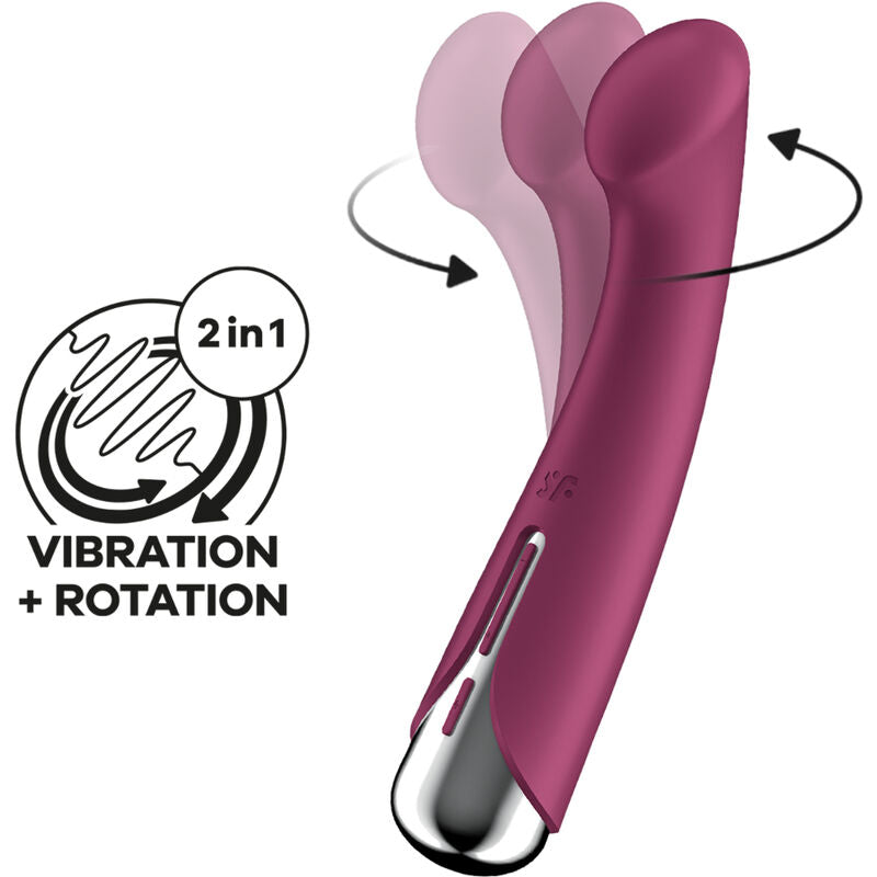 Comprar Satisfyer Spinning G-Sport 1 Rojo – Vibrador Rotador Con Diseño Ergonómico Para Comodidad Optimal-Noxtic
