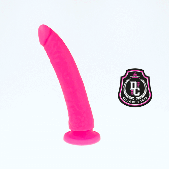 DELTA CLUB - DILDO REALISTA ROSA SILICONA MEDICA 17 CM -O- 3 CM-DELTACLUB-Noxtic