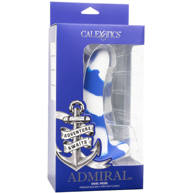 Dildo CALEXOTICS Admiral Swirl – Silicone di grado medico con design curvo per un piacere personalizzato