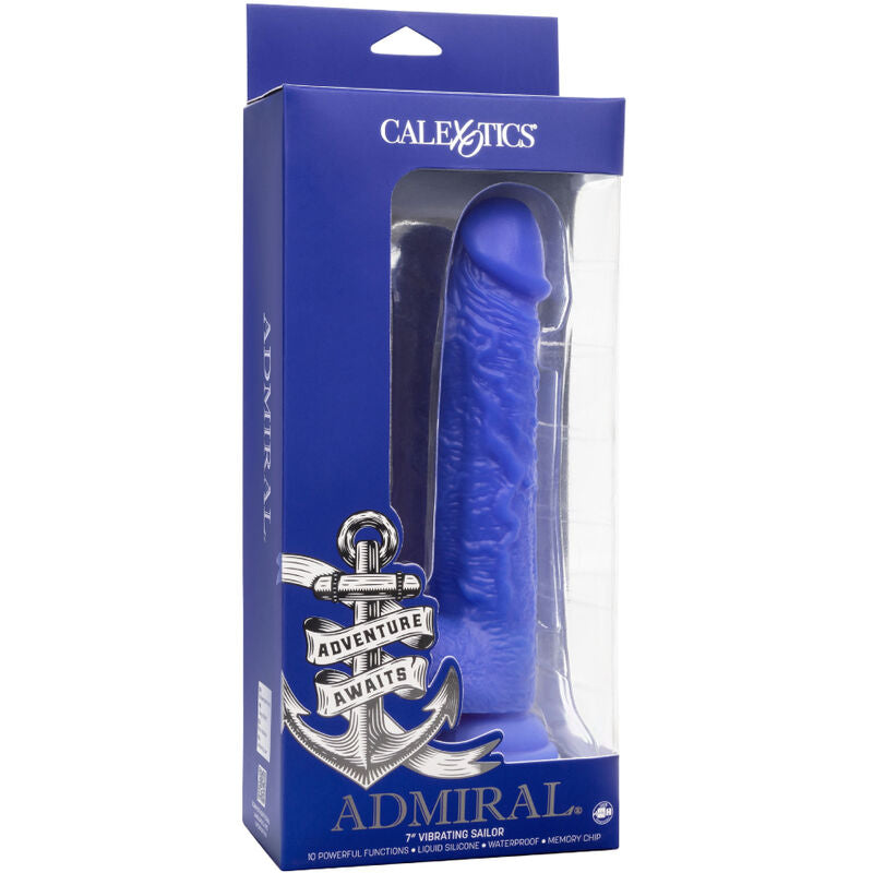 CALEXOTICS Admiral Sailor Dildo Azul – Diseño Realista Para Placer Sensorial