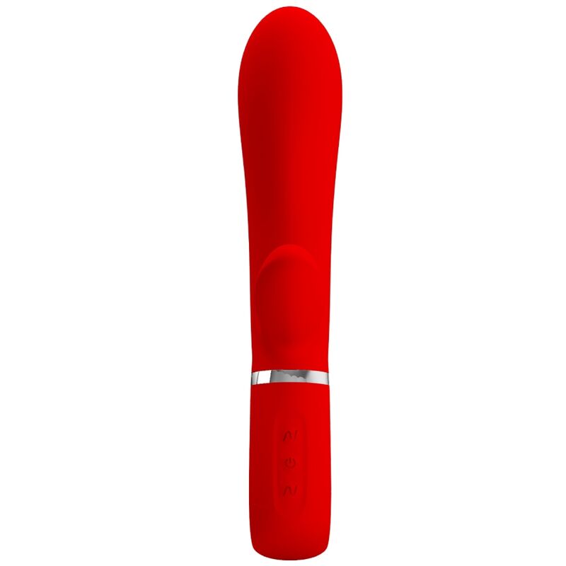 PRETTY LOVE Thomas Vibratore Multifunzione Rosso – Silicone Morbido con 7 Funzioni per un Piacere Intenso