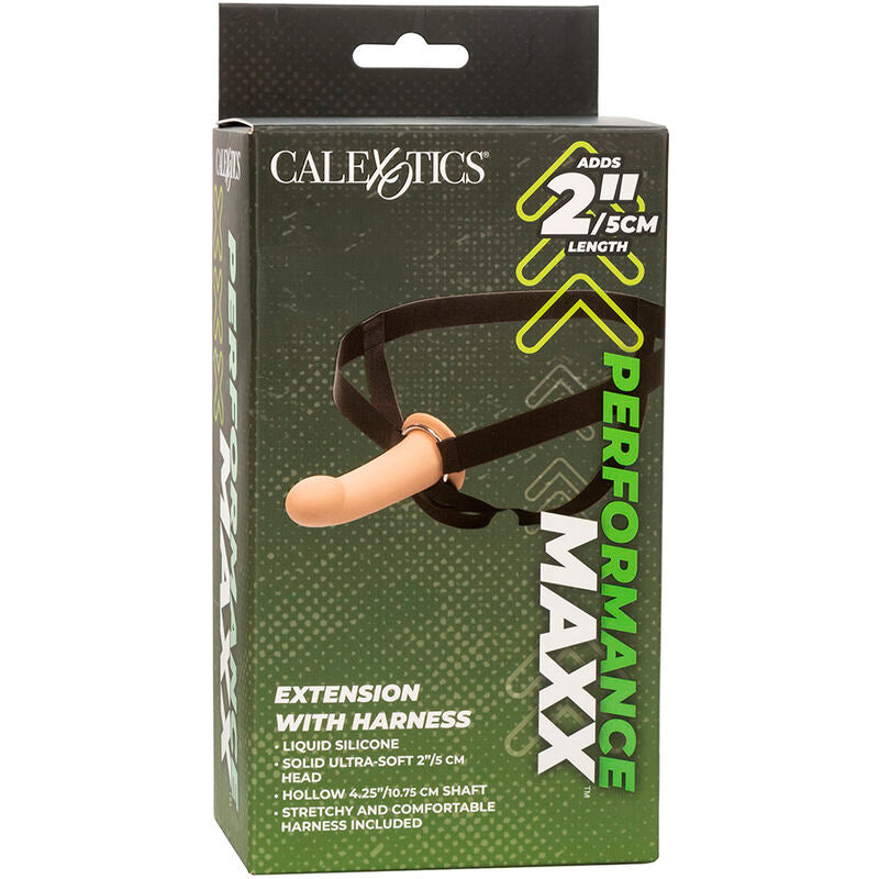 Comprar CALEXOTICS Performance Maxx Extensión Con Arnés Piel Claro – Aumento De Longitud Para Nuevas Sensaciones-Noxtic
