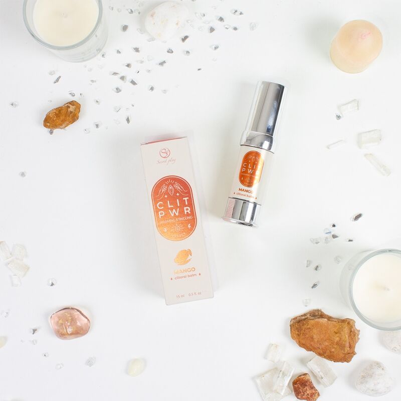 SECRET PLAY Clit Pwr Balsamo Clitorideo Mango – Balsamo Stimolante con Effetto Riscaldante per un Piacere Intenso