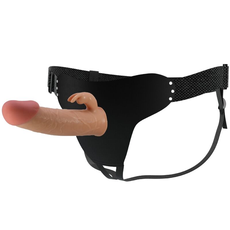 PRETTY LOVE - MAVIS HARNESS BRIEFS UNIVERSAL CON DILDO 19 CM NATURAL-PRETTY LOVE-Noxtic