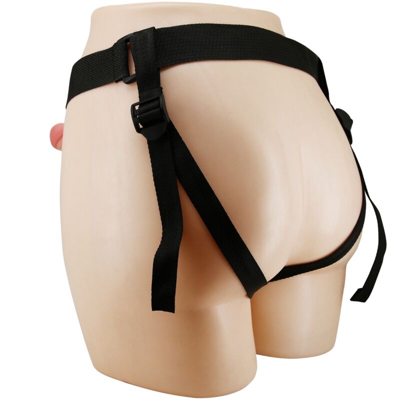PRETTY LOVE - MAVIS HARNESS BRIEFS UNIVERSAL CON DILDO 19 CM NATURAL-PRETTY LOVE-Noxtic