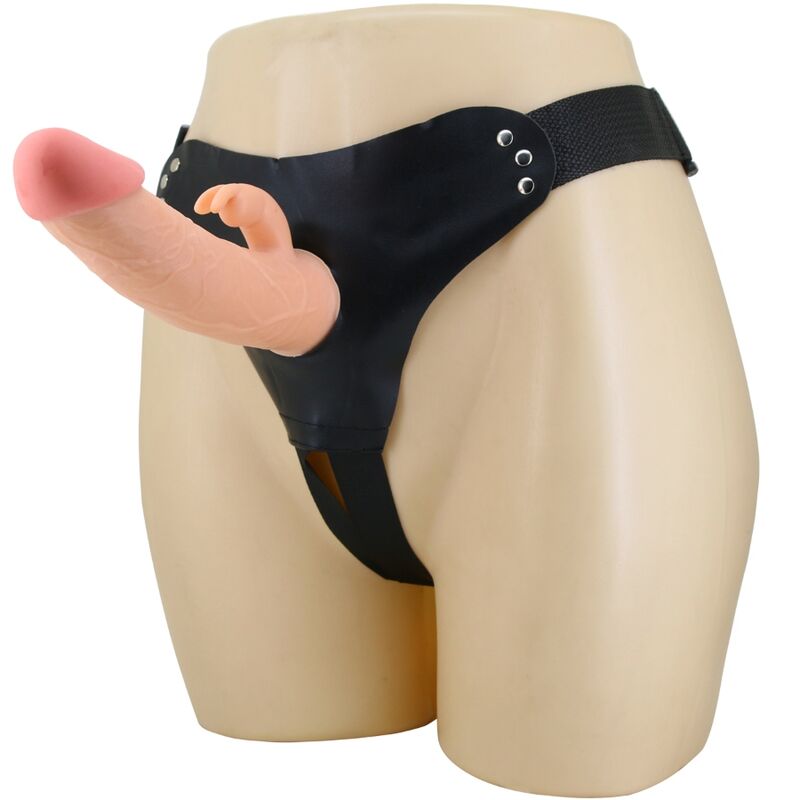 PRETTY LOVE - MAVIS HARNESS BRIEFS UNIVERSAL CON DILDO 19 CM NATURAL-PRETTY LOVE-Noxtic