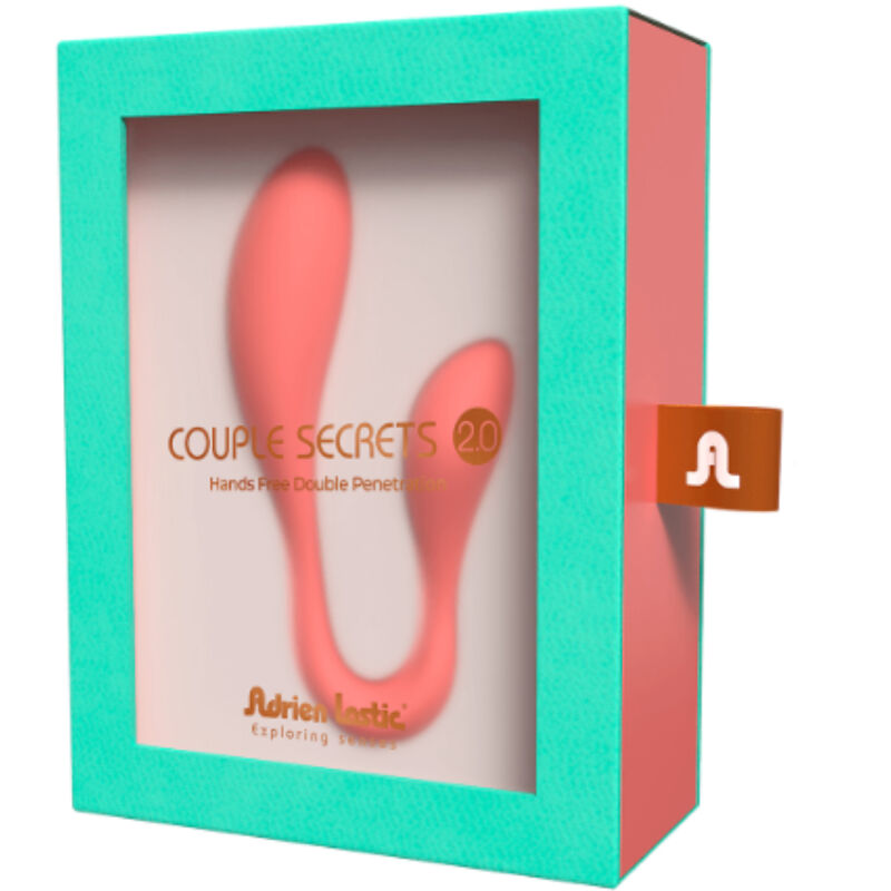 ADRIEN LASTIC Couple Secrets II Rosa – Vibratore ricaricabile con doppia stimolazione e controllo tramite app