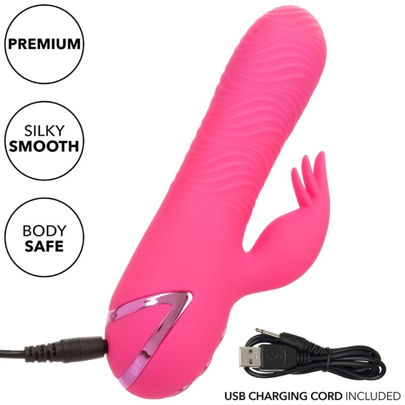 Comprar CALEXOTICS Sacramento Sweetie Vibrador Rabbit Rosa – Estimulador Dual Con Potente Vibración Y Rotación-Noxtic