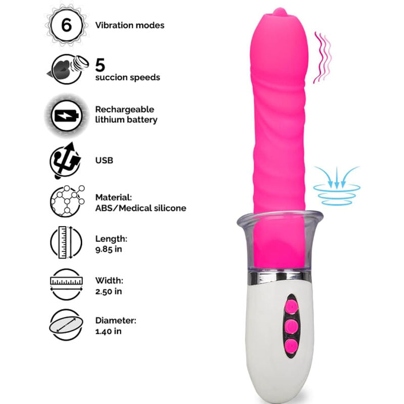 Comprar ARMONY Liberty Vibrador Con Lengua – Diseño Recargable Para Placer Sensible-Noxtic