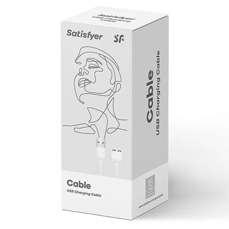 Comprar Satisfyer Cable USB Cargador Blanco – Accesorio Práctico Para Carga Eficiente-Noxtic