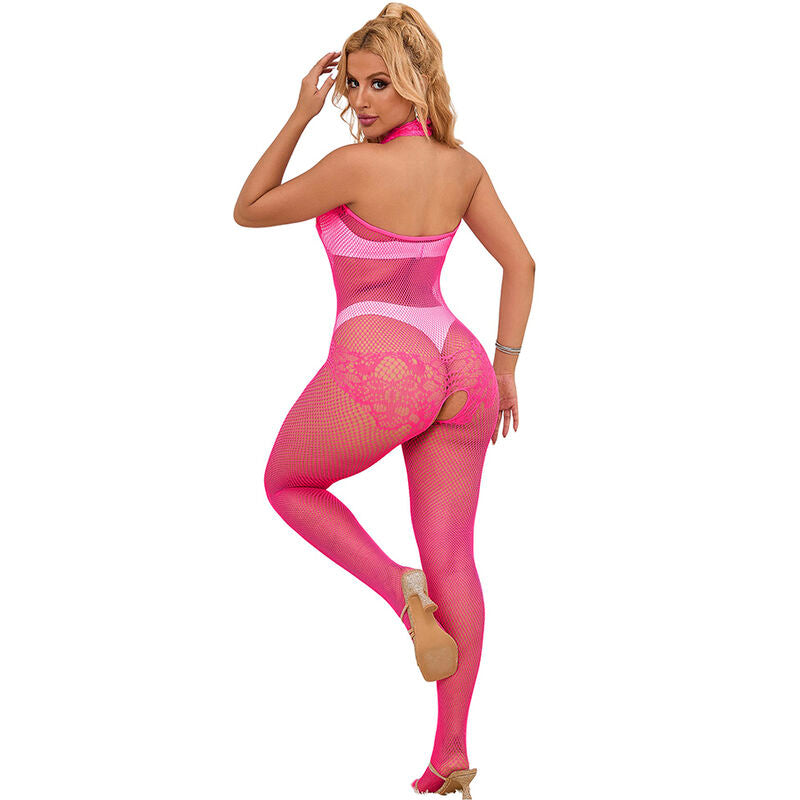 SUBBLIME Bodystocking Rosa – Design Elegante con Collo Alto per un Comfort Unico