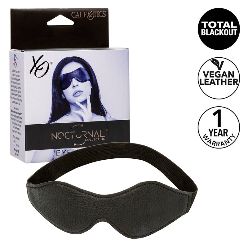 CALEXOTICS - MASCHERA OCCHI NOTTURNA IN PELLE NERA
