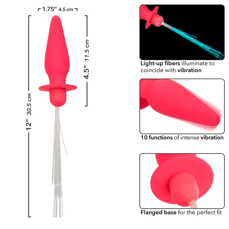 Comprar CALEXOTICS Southern Lights Light Up Plug – Juguete Anal Con 10 Vibraciones De Silicona Médica-Noxtic
