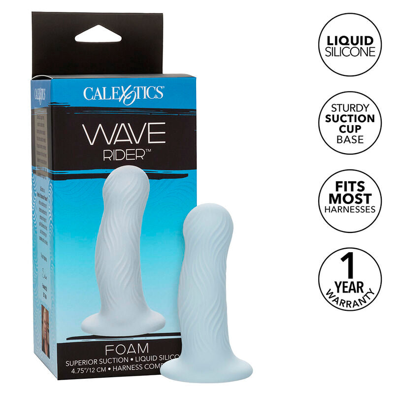 CALEXOTICS Wave Rider Plug Anal Espuma Azul – Diseño Ergonómico Para Placer Confortable