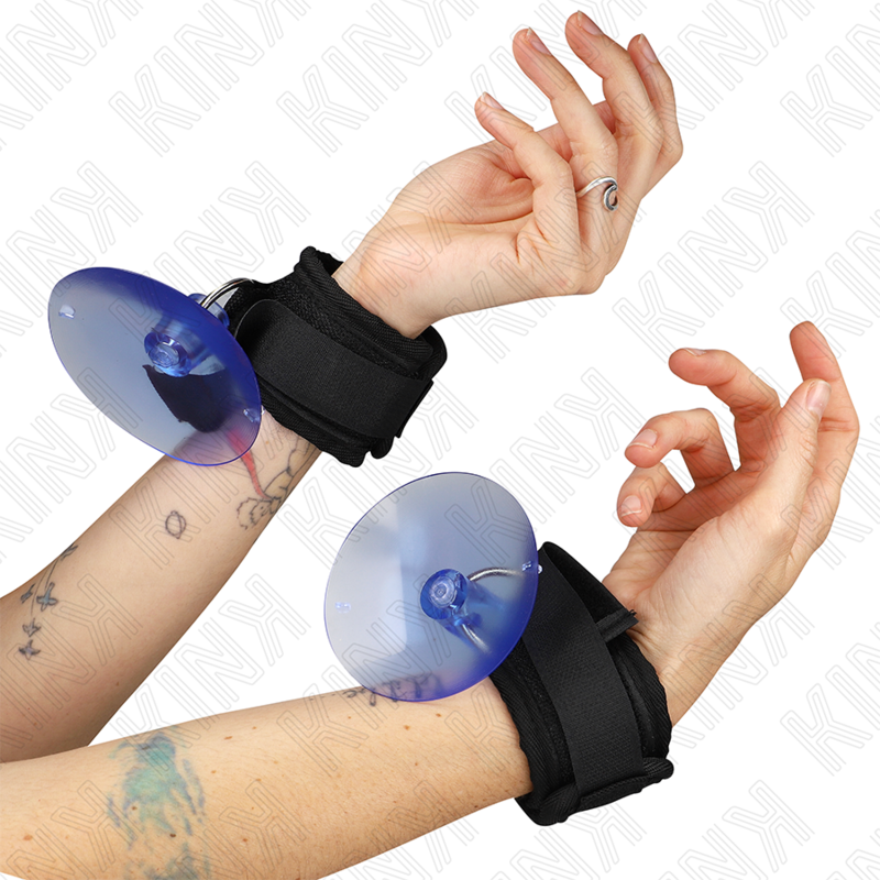 Comprar KINK Muñequeras Con Ventosa Negras – Ajustables Para Comodidad Y Estilo En Tus Sesiones De Juego-Noxtic