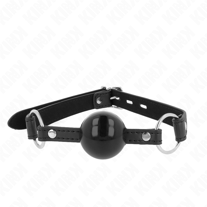 Comprar KINK Mordaza De Bola 4 Cm TPE Con Candado Negro – Diseño Elegante Para Exploración Segura-Noxtic
