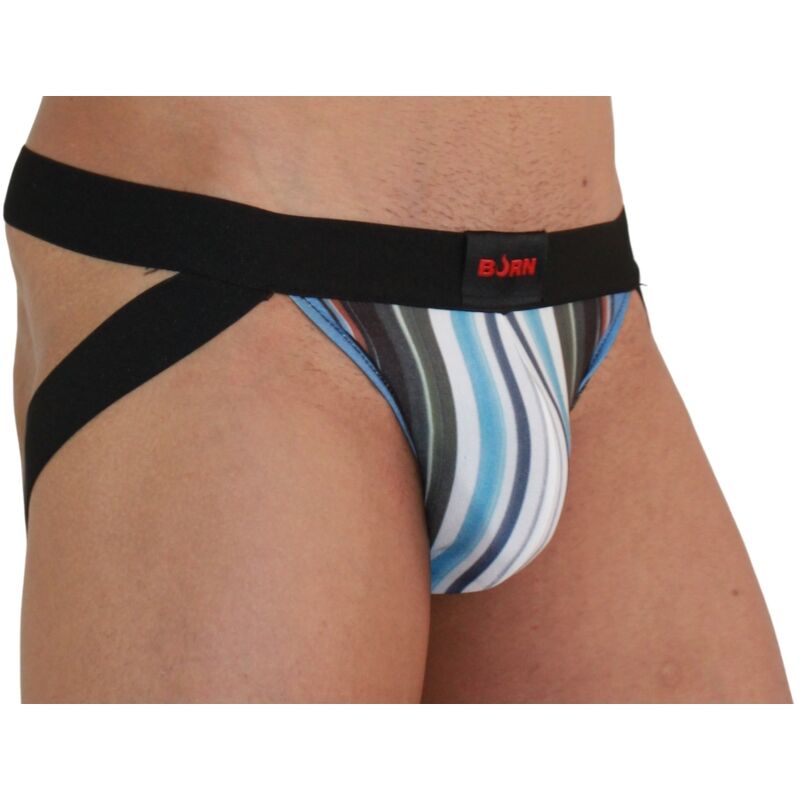 Comprar BURN 009 Jock Multicolor Negro S – Ropa Íntima Elegante Para Comodidad Y Confianza-Noxtic
