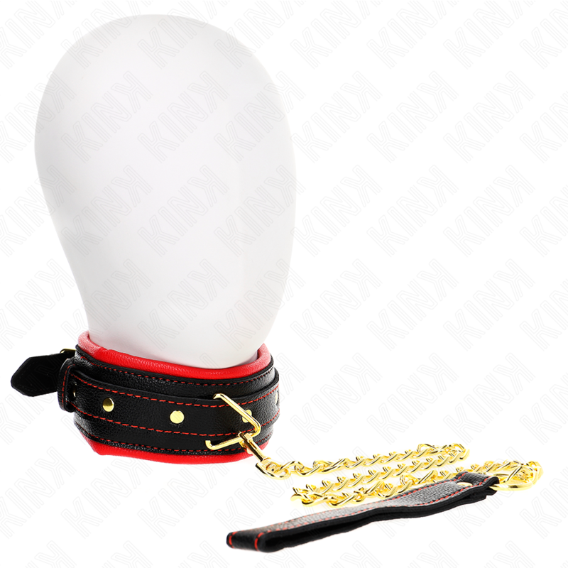 KINK Collar Con Correa Imitación Cuero Ajustable – Diseño Elegante Para Comodidad Y Control
