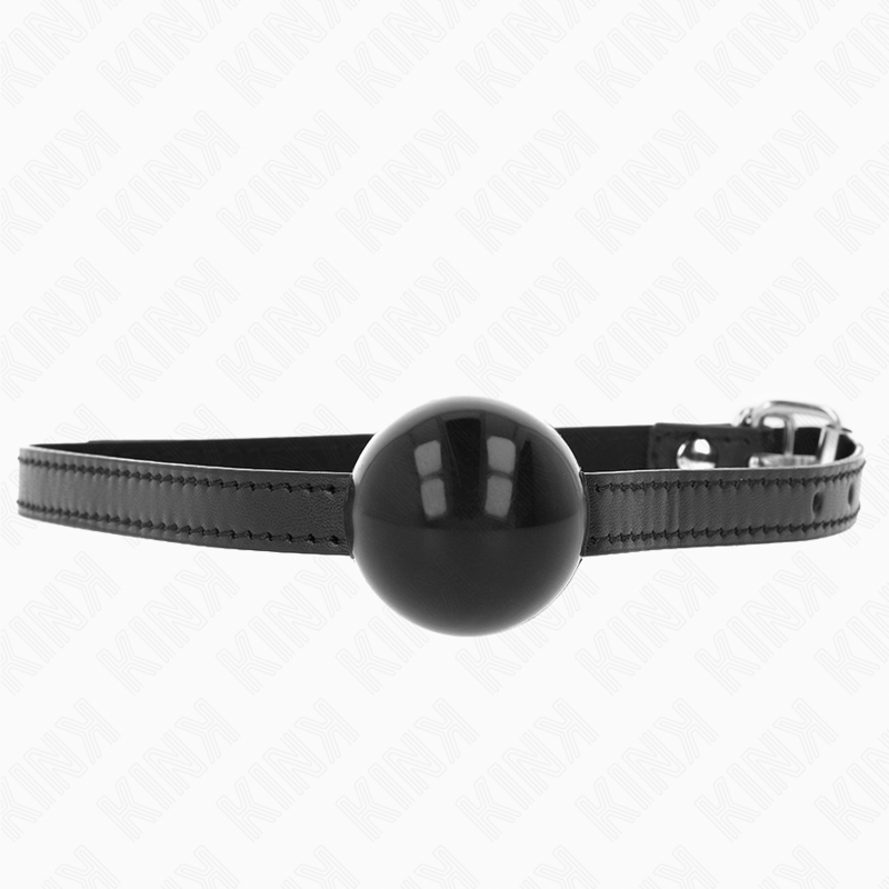 Comprar KINK Mordaza De Bola Sólida Negra – Diseño Elegante Para Placer Intimo Controlado-Noxtic