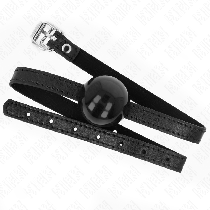 Comprar KINK Mordaza De Bola Sólida Negra – Diseño Elegante Para Placer Intimo Controlado-Noxtic