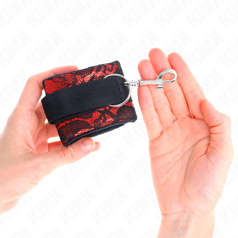 Comprar KINK Muñequeras Cortas De Encaje Terciopelo – Estilo Elegante Para Explorar Tu Placer Íntimo-Noxtic