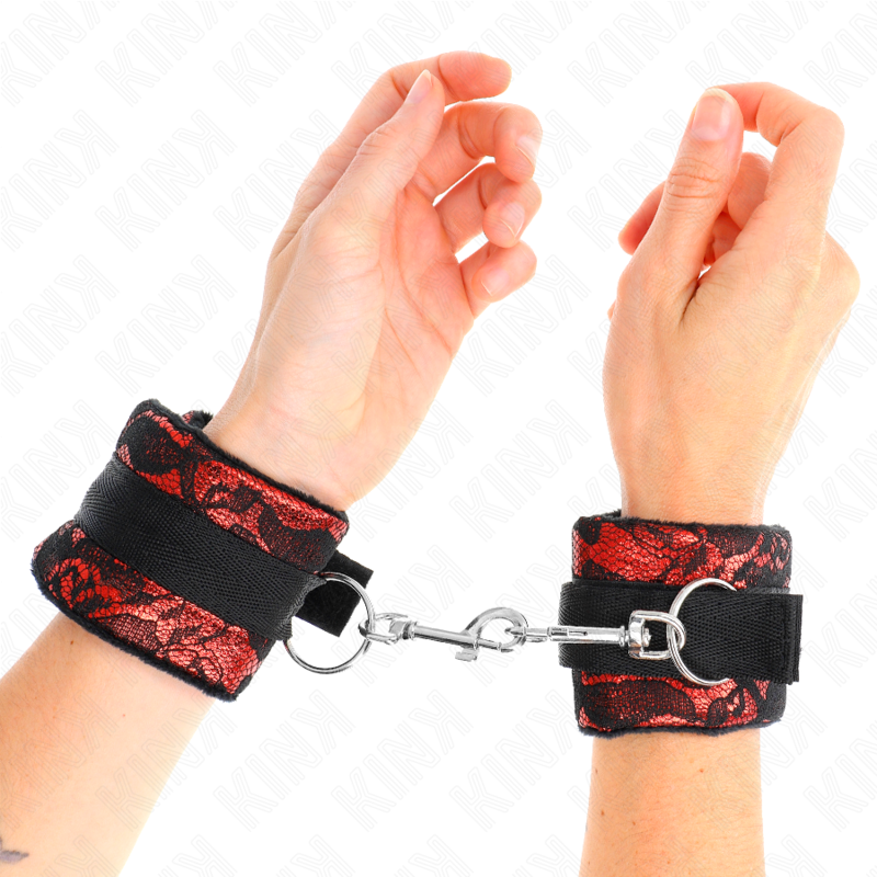 Comprar KINK Muñequeras Cortas De Encaje Terciopelo – Estilo Elegante Para Explorar Tu Placer Íntimo-Noxtic