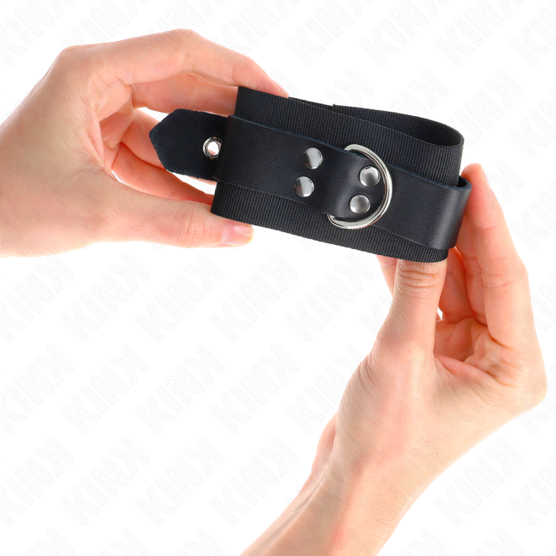 Comprar KINK Muñequeras De Nylon Negro – Diseño Ajustable Para Explorar Tu Placer Con Estilo-Noxtic