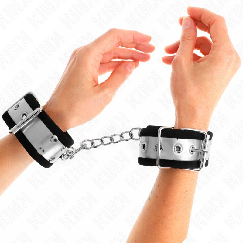 Comprar KINK Muñequeras Finas Negro Plateado 30 x 4 cm – Diseño Elegante Para Exploración Confortable-Noxtic