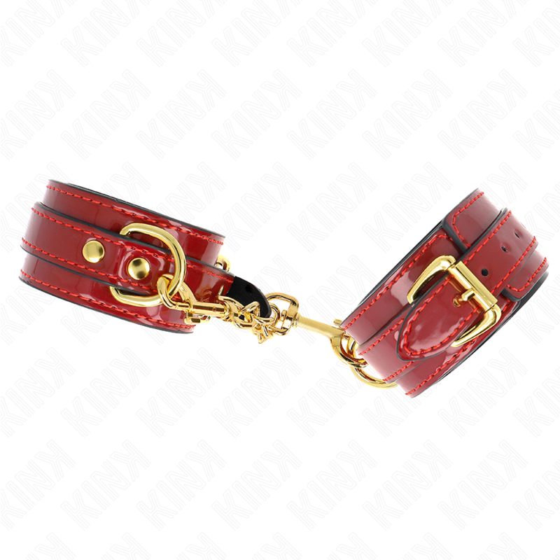 KINK - JOANNA ANGEL RED ADJUSTABLE WRISTBANDS WITH GOLD CHAIN 16.5-26 CM X 4 CM