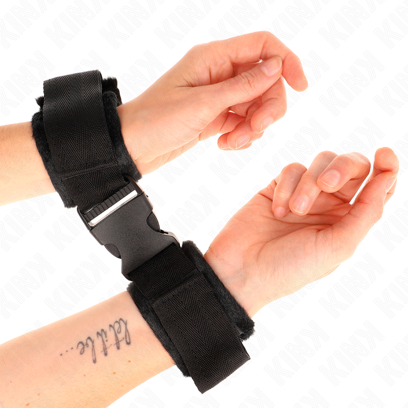 Comprar KINK Muñequeras Nylon Negro Modelo 1 – Diseño Ajustable Para Comodidad y Estilo-Noxtic