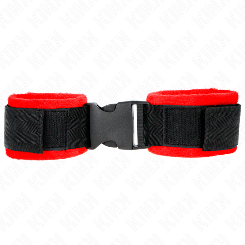 Comprar KINK Muñequeras Nylon Rojo Negro Modelo 1 – Ajustables Para Estilo Y Libertad Sensorial-Noxtic