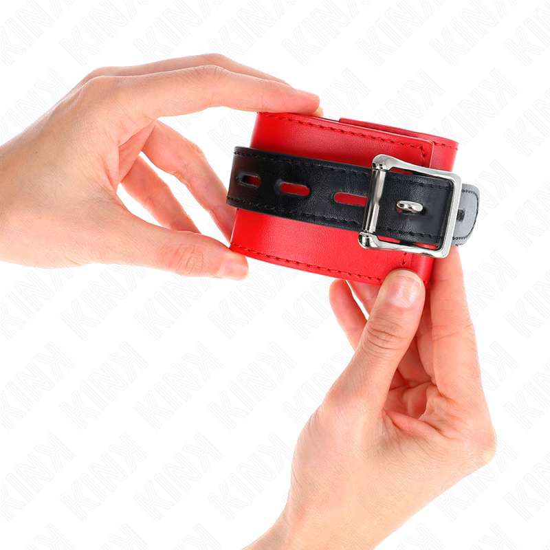 Comprar KINK Muñequera Roja Con Correa Negra Ajustable – Diseño Elegante Para Comodidad Y Control-Noxtic