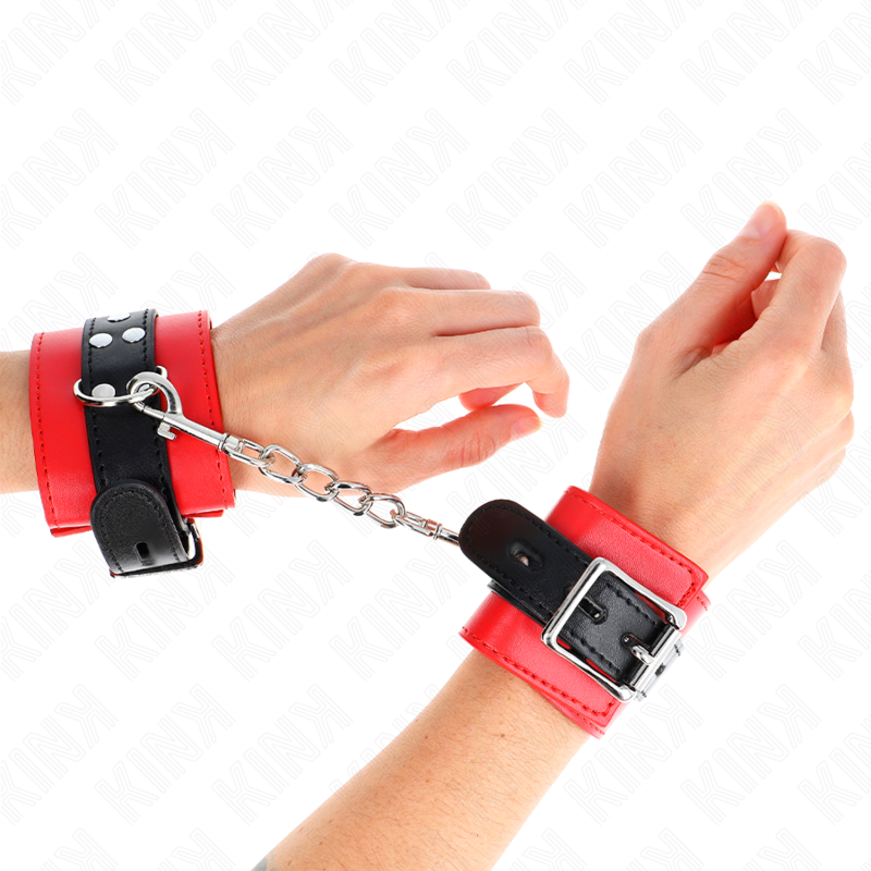 Comprar KINK Muñequera Roja Con Correa Negra Ajustable – Diseño Elegante Para Comodidad Y Control-Noxtic
