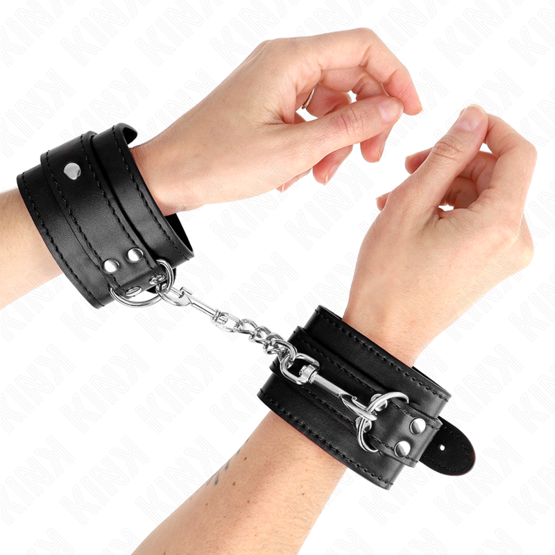 Comprar KINK Muñequeras Sencillas Negras – Ajustables Para Control Seguro Y Confortable-Noxtic