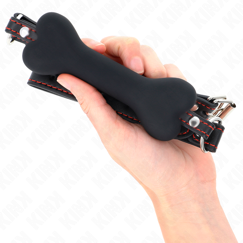 KINK - BONE GAG 12 CM BLACK 63 x 2 CM