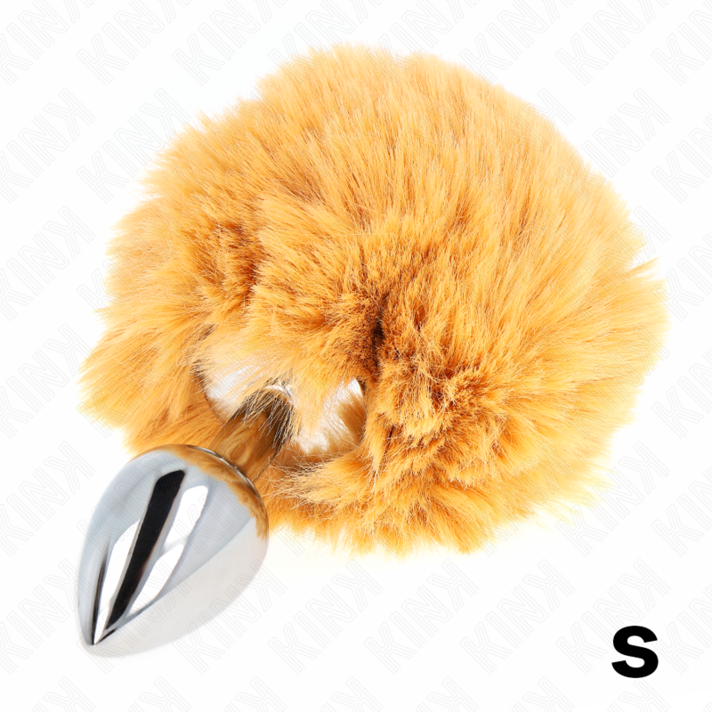 Comprar KINK Plug 7 x 3 cm Acero Inoxidable – Estilo Elegante Con Cola De Conejo De Piel Sintética-Noxtic