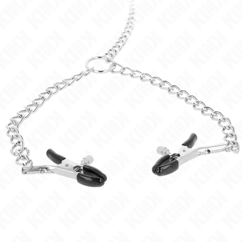 KINK Pinzas Para Pezones Dobles Con Cadenas – Estimulador Sensorial Para Experiencias Únicas