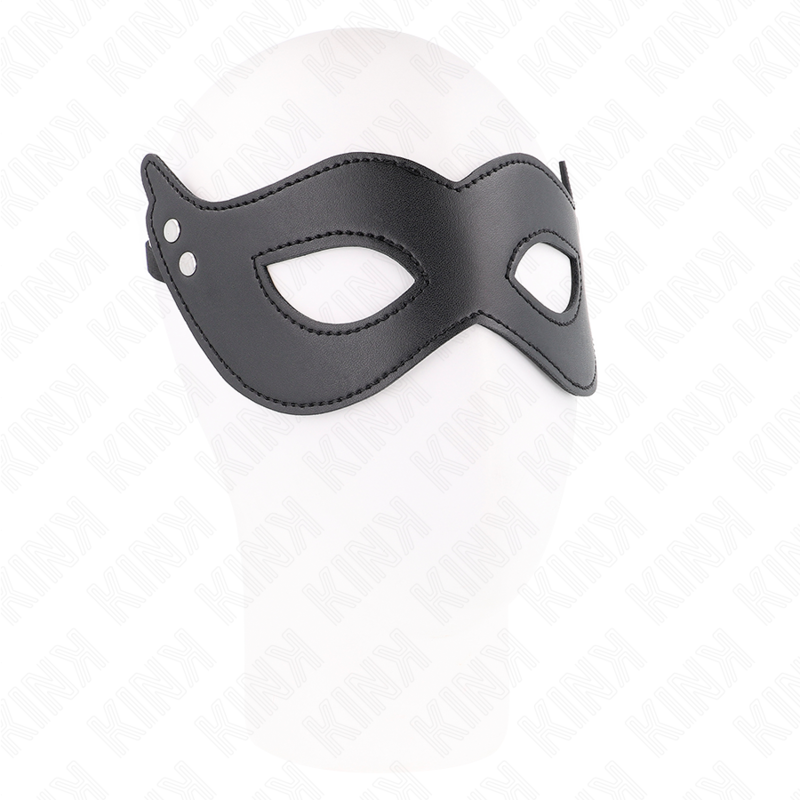 Maschera in similpelle KINK con rivetti modello 1 – Design elegante per giochi di ruolo sensuali