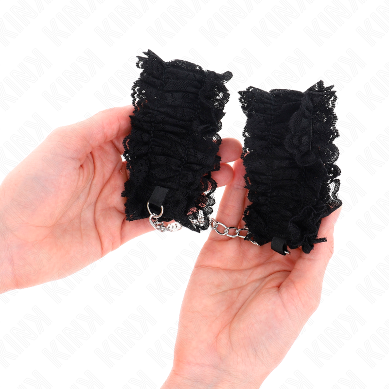 Comprar KINK Muñequeras Elásticas De Encaje Negro – Accesorio Elegante Para Estilo Y Comodidad En Juegos De Rol-Noxtic