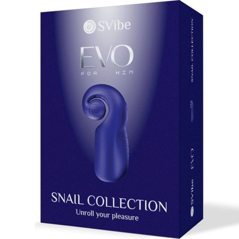 SNAIL VIBE EVO Per Lui Blu Scuro – Stimolatore Maschile con Tecnica Slide N Roll per un Piacere Continuo