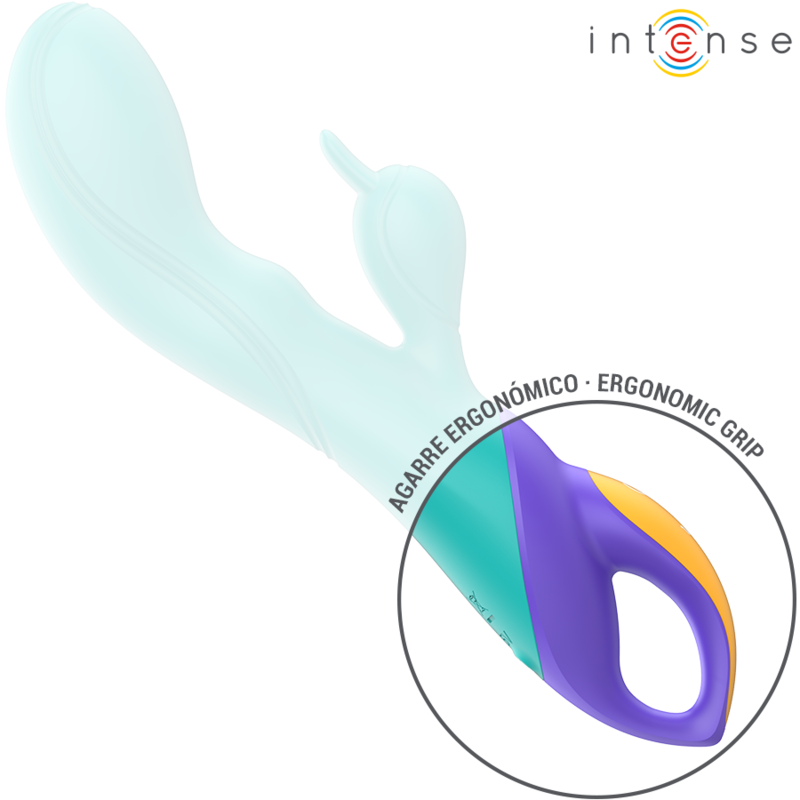 INTENSE Fred Vibrador Rabbit Azul – Estimulador Dual Con Diseño Ergonómico Para Placer Completo