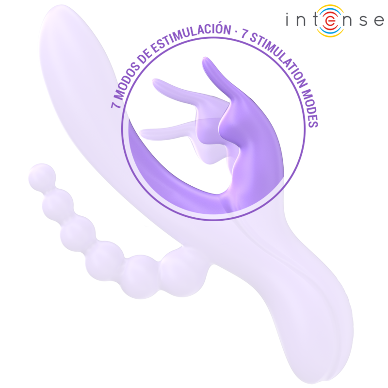 Comprar INTENSE MIKO Triple Vibrador Rabbit – Estimulador Multifuncional Con Siete Modos De Vibración-Noxtic