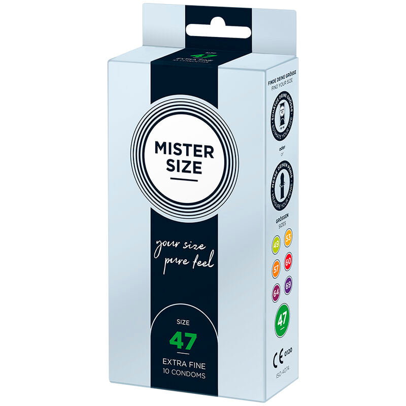 Preservativi Mister Size taglia XS 47 mm – Vestibilità perfetta per un comfort superiore