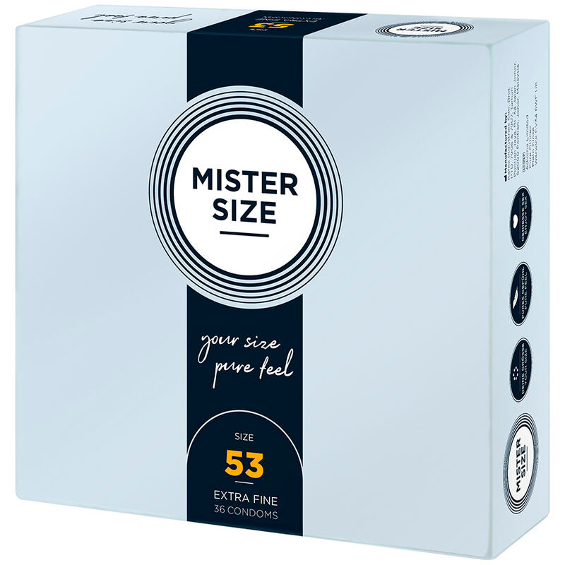 Comprar MISTER SIZE Preservativos Talla M 53 Mm – Ultrafinos Para Máxima Sensación Y Comodidad-PRESERVATIVOS-Noxtic