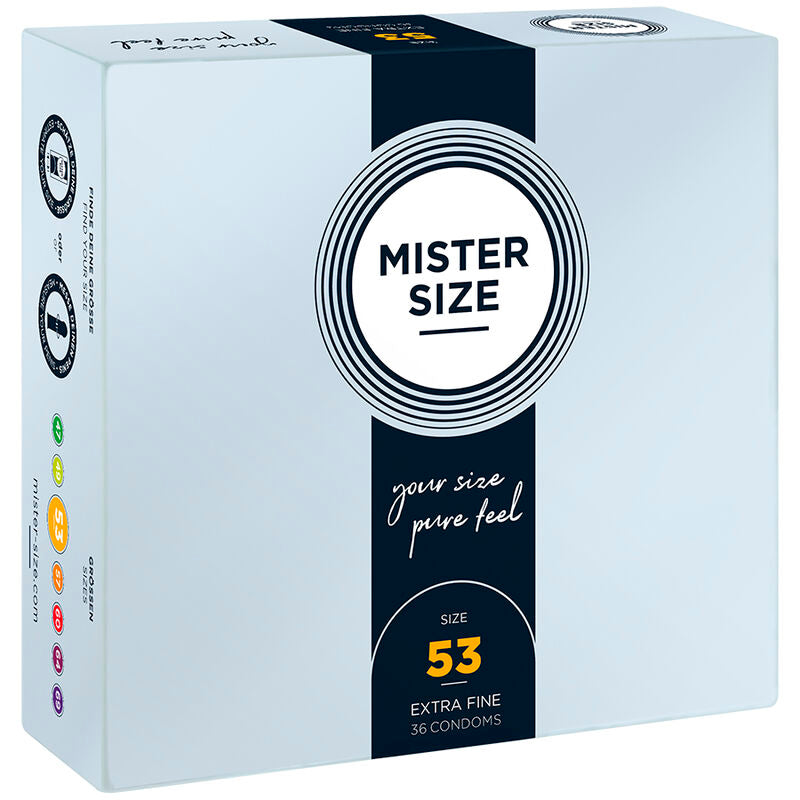 Comprar MISTER SIZE Preservativos Talla M 53 Mm – Ultrafinos Para Máxima Sensación Y Comodidad-PRESERVATIVOS-Noxtic